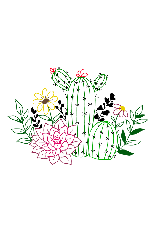 Cactus Garden Bliss/T-shirt